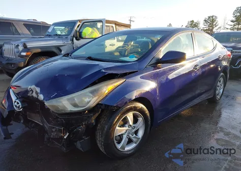 2014 Hyundai Elantra Se из США, поврежденный, VIN 5NPDH4AE4EH530803